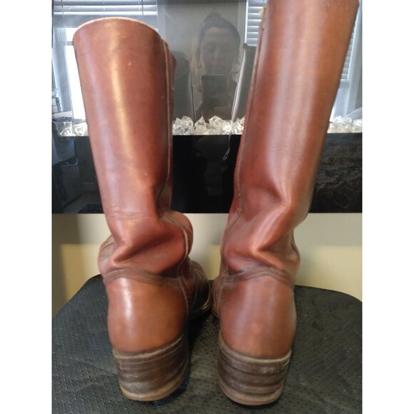 Vintage Men's Frye Campus Boot Red Brown Size 8.5D - Picture 3 of 9